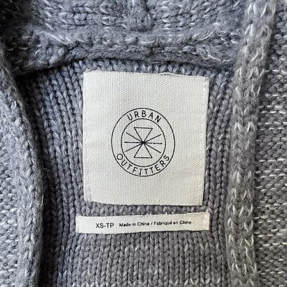 Urban Outfitters Colie Open Front Cardigan Heather Gray Knit Sweater Women’s XS - Picture 9 of 11